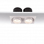 ART-1013 LED светильник двойной встраиваемый выдвижной в квадратной рамке Downlight   -  Встраиваемые светильники 